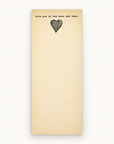 Heart To The Moon Skinny Notepad