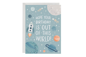 Out of This World Birthday Card - LoveLight Paper