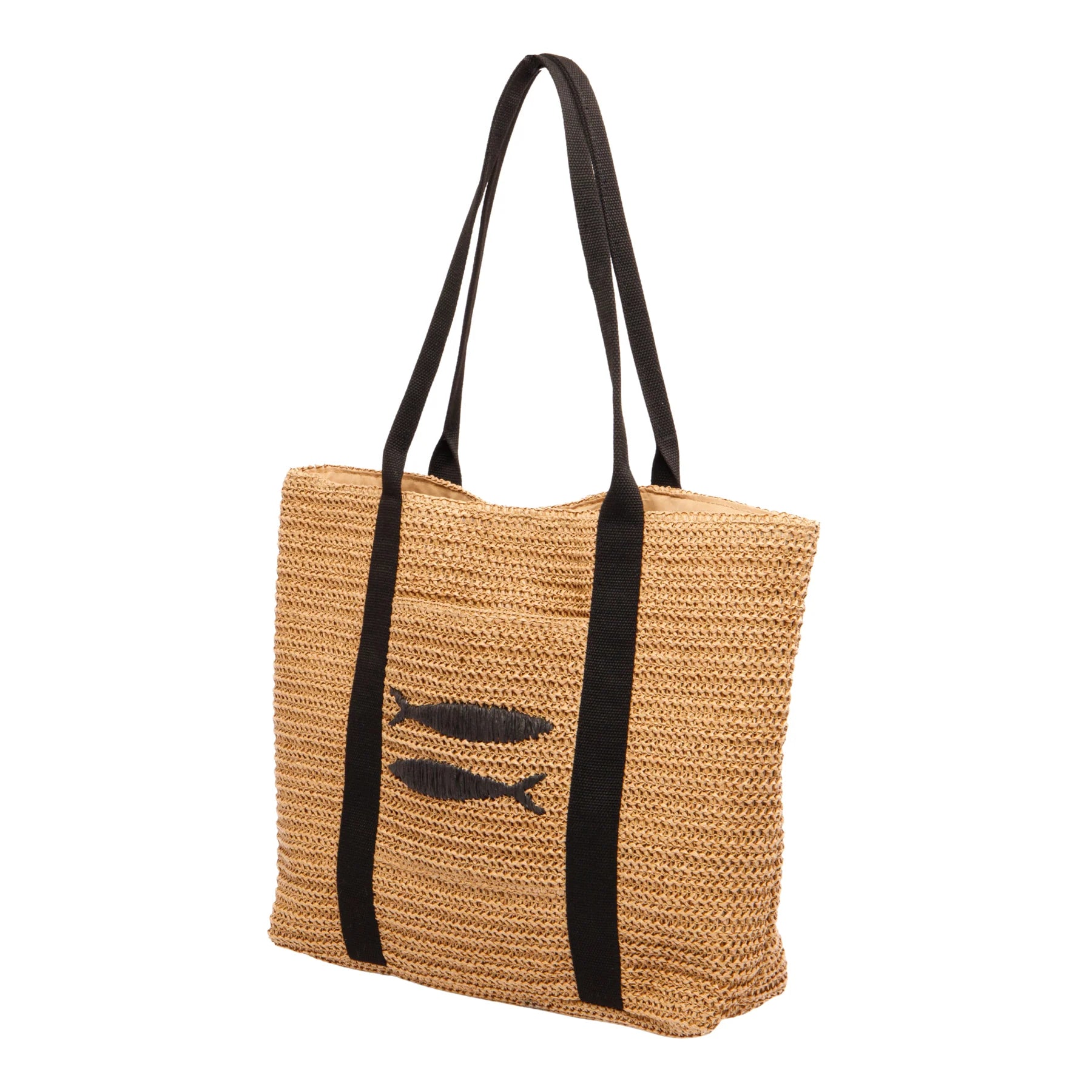 PESCE - Crochet Paper Tote with Embroidery