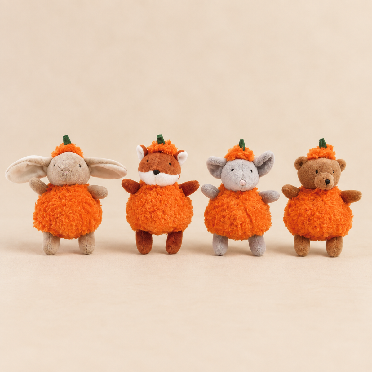 Plush Animal in Pumpkin