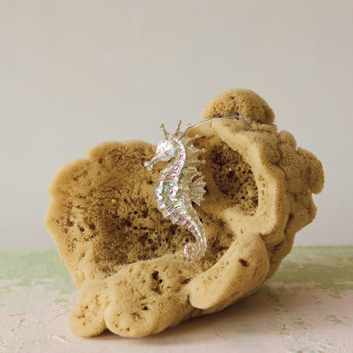 Seahorse Ornament with Glitter