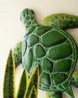 Recycled Metal Sea Turtle Wall Art