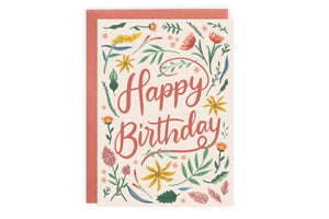 Wildflower Happy Birthday Card - LoveLight Paper