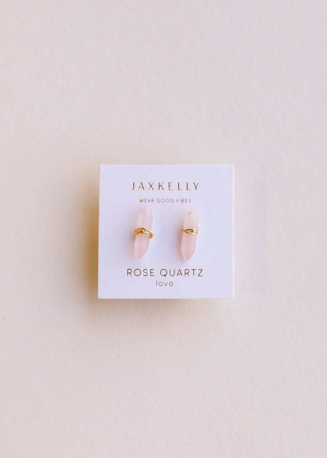 Mineral Point - Rose Quartz - Earring