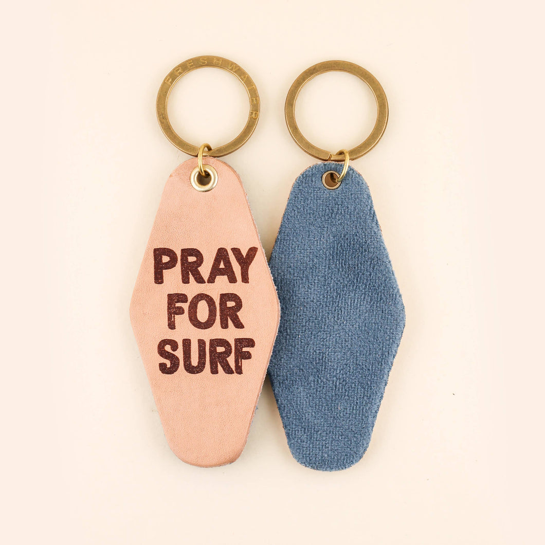 Pray For Surf Keychain