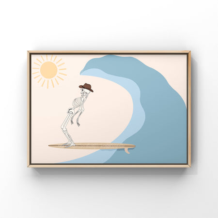Dead Man Surfer Art Print