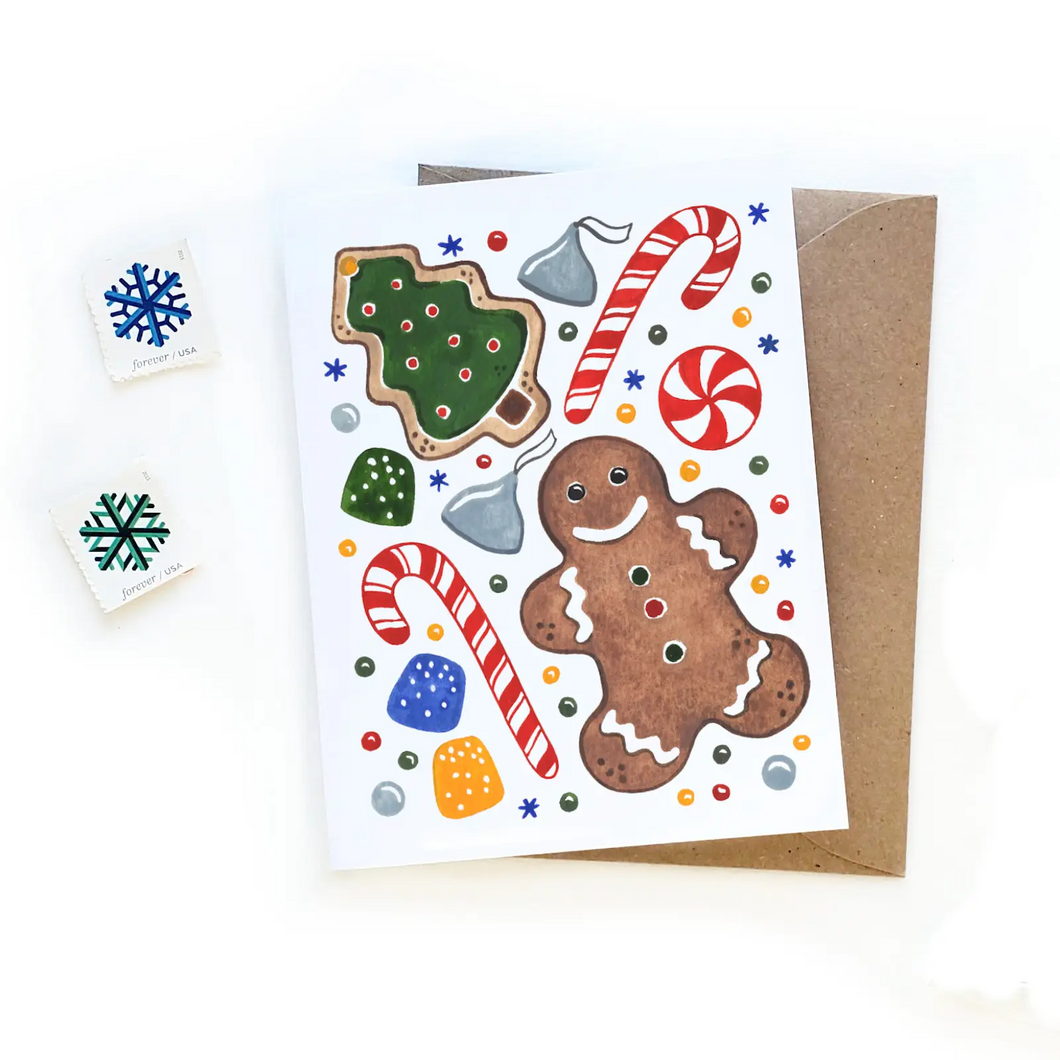 Christmas Cookies Card - Sketchy Notions