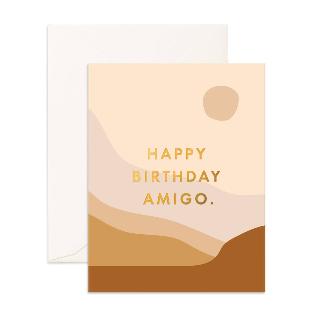 Birthday Amigos Dunes Greeting Card