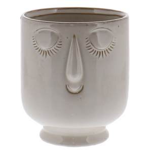 Ceramic Friendly Face Pot Mug - HomArt