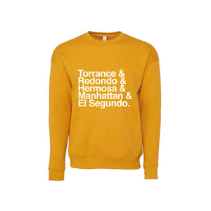 Beach Cities Lineup Sweatshirt - Esplanade Brand