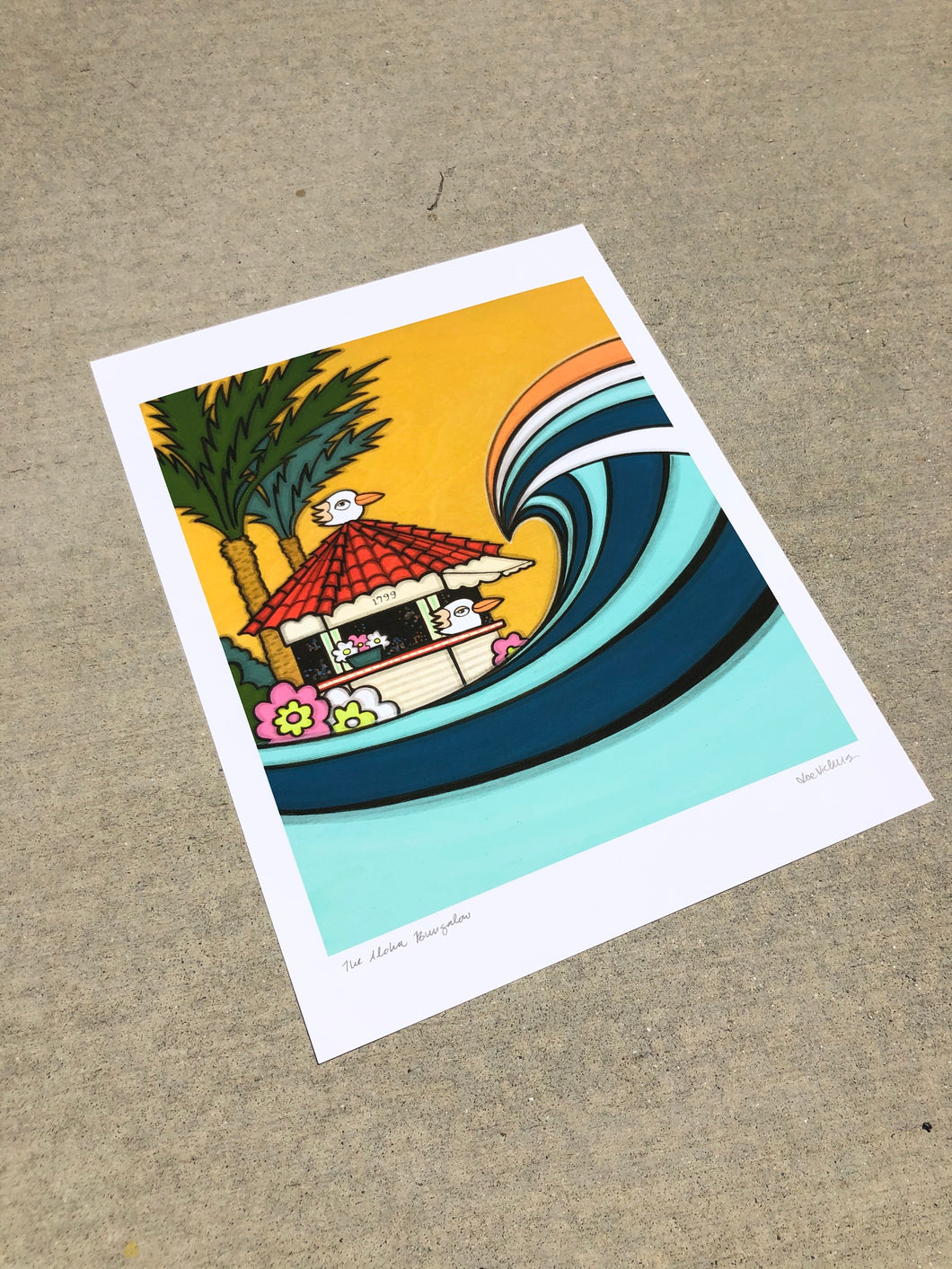 The Aloha Bungalow Print - Joe Vickers Art