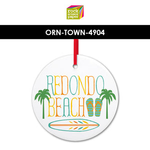 Redondo Beach Beachy Ornament - Rock Scissor Paper