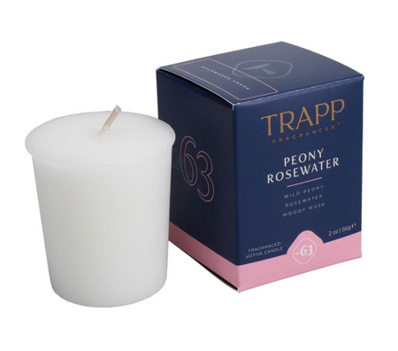 Peony Rosewater Trapp Candle