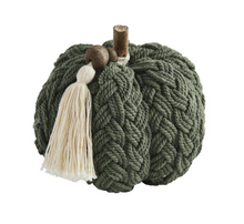 Load image into Gallery viewer, Braided Rope Pumpkin - Mud Pie
