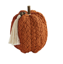 Load image into Gallery viewer, Braided Rope Pumpkin - Mud Pie
