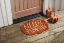 Load image into Gallery viewer, Hello Pumpkin Doormat - Mud Pie
