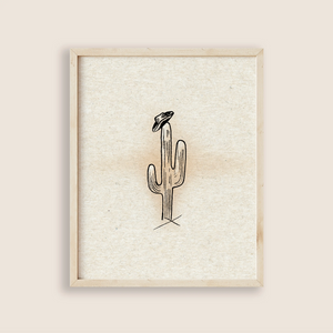 Lone Cactus Print - Madly Art