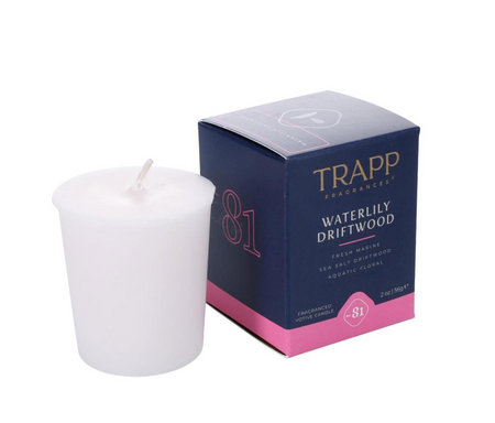 Waterlily Driftwood Trapp Candle
