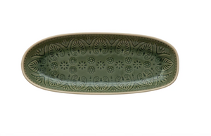 Boho Stoneware Serving Platter Tray - Bloomingville