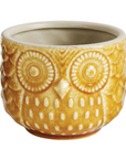 Stoneware Owl Pot