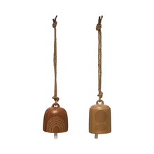 Load image into Gallery viewer, Rainbow and Sun Stoneware Wind Chime Bell - Creative Co Op
