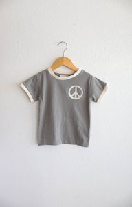 Peace Ringer Kids Graphic Tee