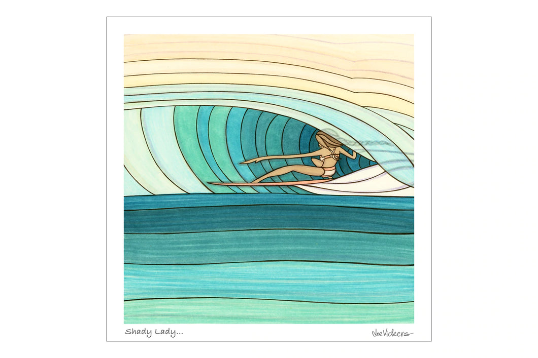 Shady Lady Print - Joe Vickers Art